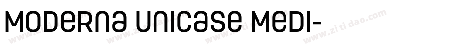 Moderna Unicase Medi字体转换